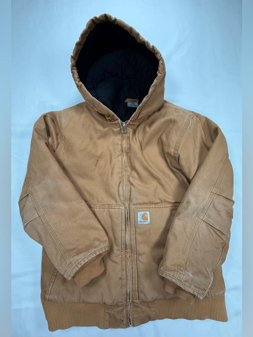 Carhartt Kids Hooded Puffer Jacket - Brown